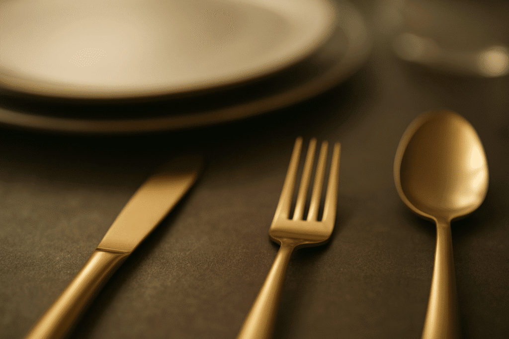 Silver and Brass Cutlery