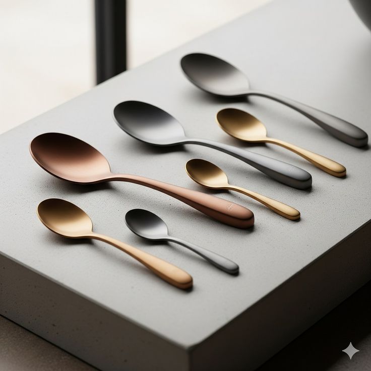 Modern tableware spoons